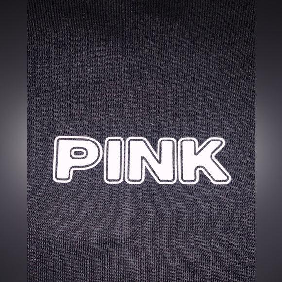 Victoria’s Secret PINK SET Teal Ice Heritage Sweatpants & Tropical Campus Tee - Picture 11 of 16